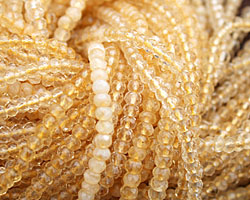 Citrine Faceted Rondelle 4-5mm