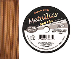 Soft Flex Copper Metallic .014" (Fine) 21 Strand Wire 100ft.