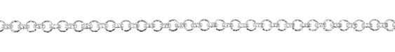 Silver (plated) Vintage Pattern Rollo Chain