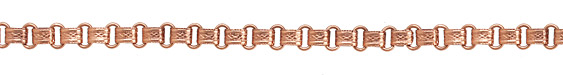 Antique Copper (plated) Vintage Cuff & Beaded Oval Chain