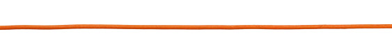 Orange Round Leather Cord 2mm