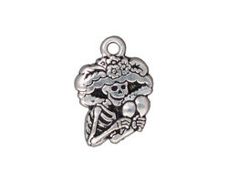 TierraCast Antique Silver (plated) Catrina 16x23mm