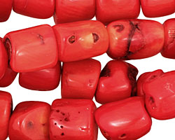 Coral Nugget 10-15x12-14mm