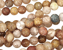 Autumn Agate Round 6mm