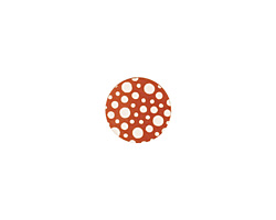 Lillypilly Bronze Scattered Dots Anodized Aluminum Disc 11mm, 24 gauge