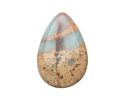 Impression Jasper Teardrop Pendant 20x30mm
