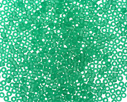 TOHO Transparent Frosted Dark Peridot Round 11/0 Seed Bead