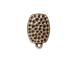 TierraCast Antique Brass (plated) Hammertone Ear Clip 13x20mm