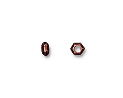 TierraCast Antique Copper (plated) Large Hole Faceted Heishi 5mm
