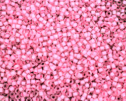 TOHO Crystal (with Neon Carnation Lining) Round 11/0 Seed Bead