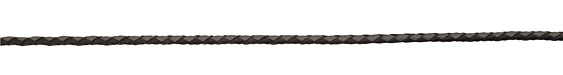 Black/Gray Braided Leather Bolo Cord 3mm