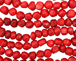 Coral Tumbled Nugget 12-16x9-17mm