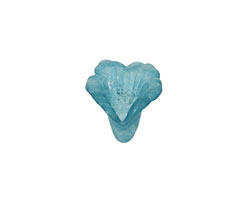 Lucite Marine Trumpet Flower 14x15mm