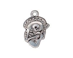 TierraCast Antique Silver (plated) Guitaro 16x22mm