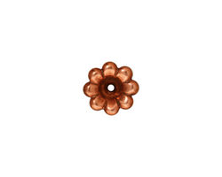 TierraCast Antique Copper (plated) Scalloped Bead Cap 5x11mm