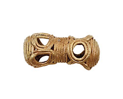 African Brass Open Circle Peanut 29-30x13-14mm