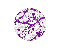 Lillypilly Purple Cherry Blossom Anodized Aluminum Disc 25mm, 24 gauge