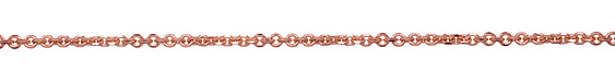 Rose Gold (plated) Mitred Cable Chain