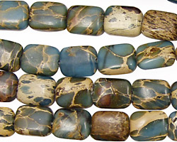 Blue Impression Jasper Thin Pillow 10x8mm
