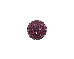 Violet Pave Round 12mm