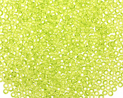 TOHO Transparent Lime Green Round 11/0 Seed Bead