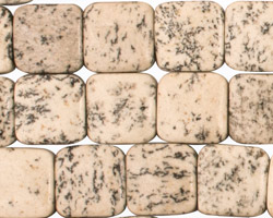 Sesame Jasper Puff Square 12mm