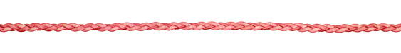 Natural Pink Flat Braided Leather Cord 5mm