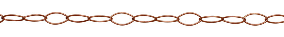 Antique Copper (plated) Horse Eye Chain
