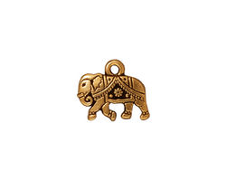 TierraCast Antique Gold (plated) Gita Charm 13x12mm