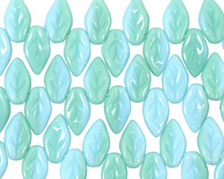 Czech Glass Horizon Leaf Drop 8x12mm