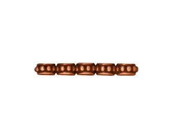 TierraCast Antique Copper (plated) Beaded 5-Hole Bar 3x26mm