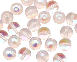 Czech Glass Rosaline AB Round 8mm