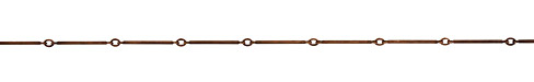 Antique Copper (plated) Twisted Bar Chain