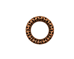 Stampt Antique Copper (plated) Filigree Wreath 17mm