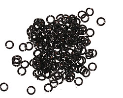 Artistic Wire Black Chain Maille Jump Ring 2.78mm, 20 gauge