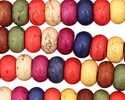 Multi-Color Magnesite Rondelle 10mm