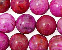 Ruby Crazy Lace Agate Round 14mm