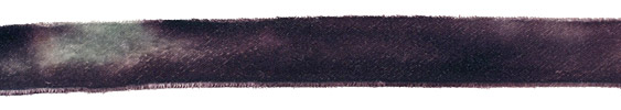 Stormy Monday Hand Dyed Velvet Ribbon 1"
