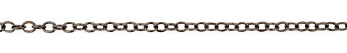 Gunmetal Oval Cable Chain