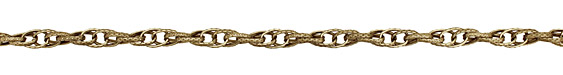 Antique Brass (plated) Patterned Interlocking Oval Chain