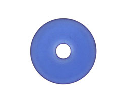 Royal Blue Recycled Glass Donut 25mm