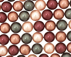 Berries Mix Shell Pearl Round 8mm
