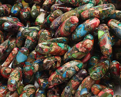 Mardi Gras Mosaic Stone Stick 6-8x13-25mm