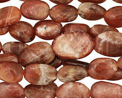 Sunstone (dark) Tumbled Nugget 9-15x8-10mm