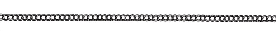 Gunmetal Double Curb Chain