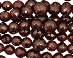 Garnet Faceted Round Graduated 6-10mm