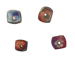XAZ Raku Stan's Rust Squaredelle 3-4x8-10mm
