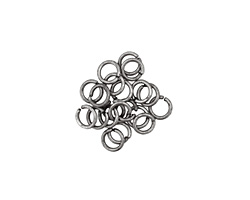 Antique Silver (plated) Round Jump Ring 4mm, 21 gauge