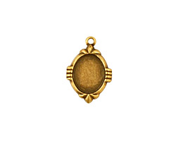 Stampt Antique Brass Deco Oval Setting 8x10mm