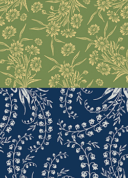 Nunn Design Stem & Navy Small Transfer Sheet